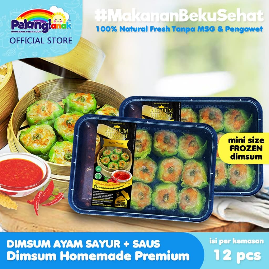 Dimsum Ayam Sayur Pelangi Anak FROZEN FOOD HOMEMADE