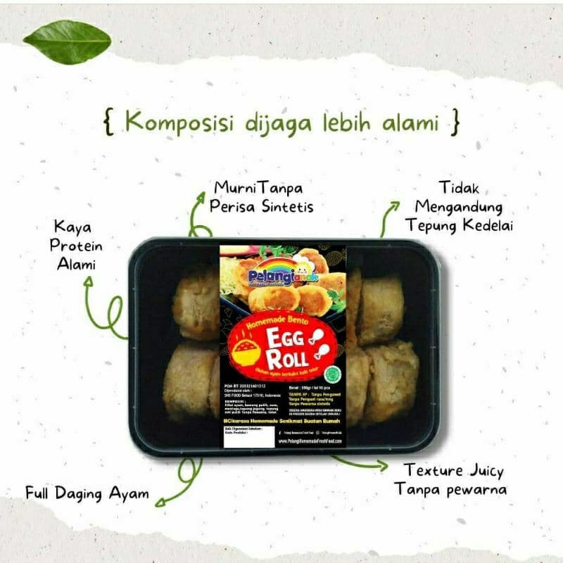 Egg Roll Pelangi Food